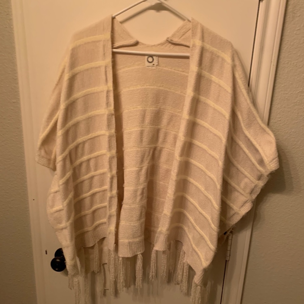 Akemi + kin cream sweater poncho